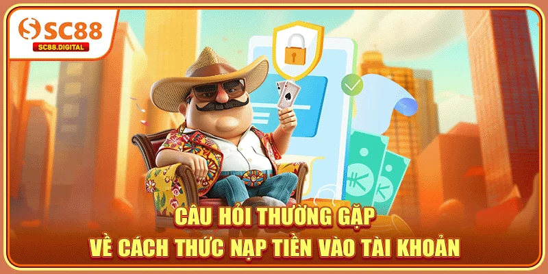Câu hỏi thường gặp về cách thức nạp tiền vào tài khoản 