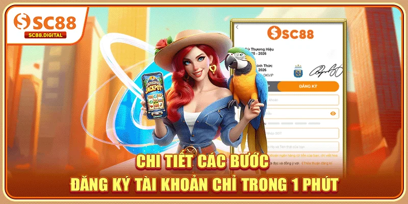 Chi tiết các bước đăng ký tài khoản chỉ trong 1 phút