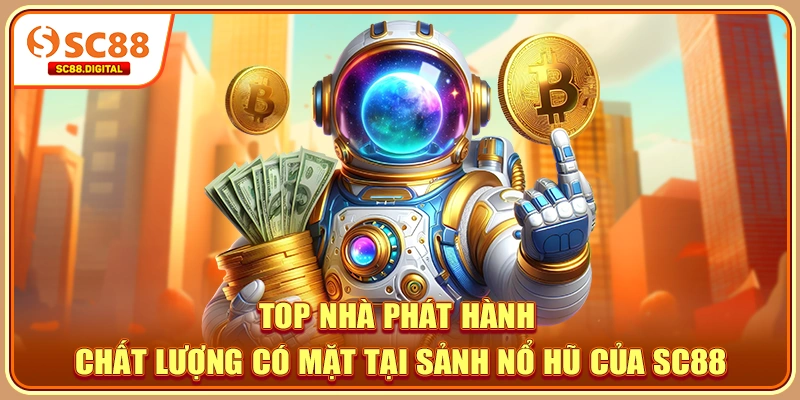 Top nhà phát hành chất lượng có mặt tại sảnh nổ hũ của SC88