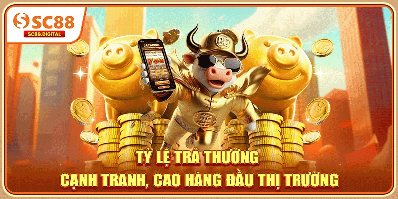 Tỷ lệ trả thưởng cạnh tranh, cao hàng đầu thị trường